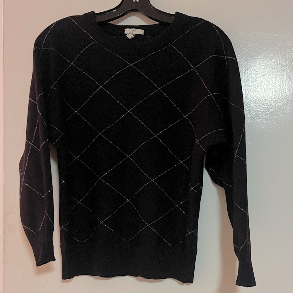 Women's Joie Black Sweater with silver accent , size XS